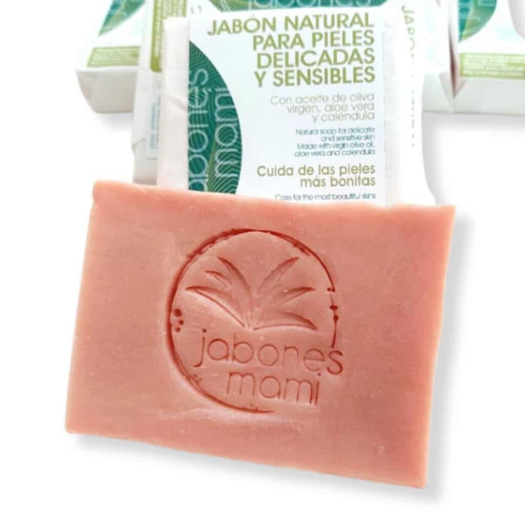 jabón natural para pieles sensibles y delicadas