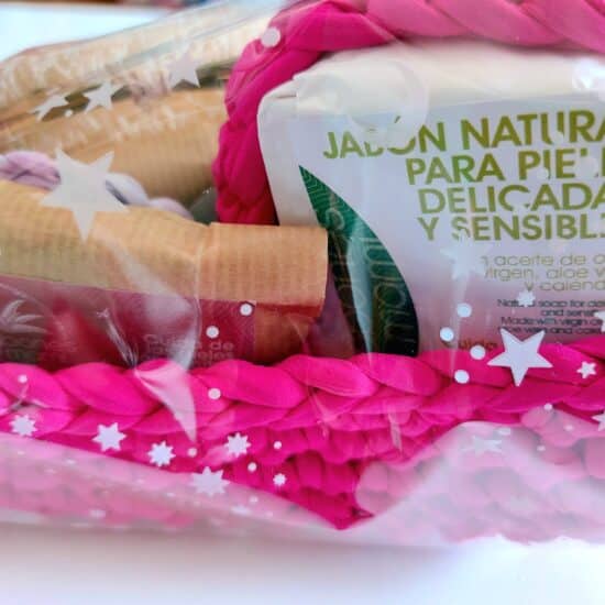 cesta cosmética natural y artesanía