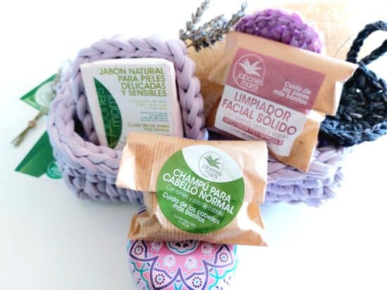 cesta cosmética natural y artesanía