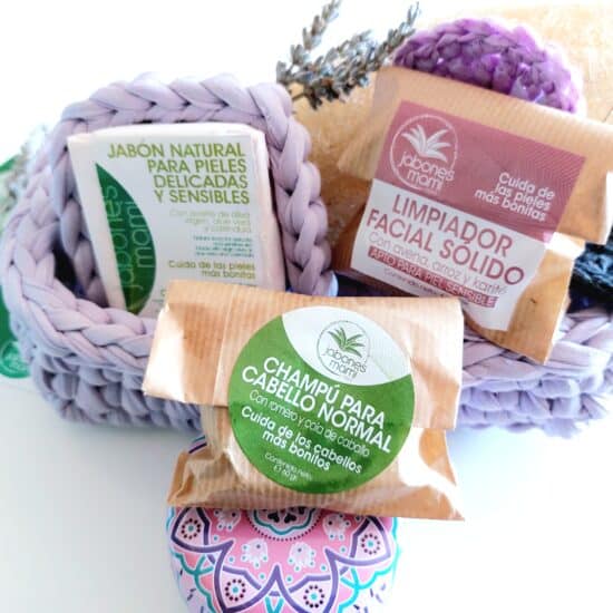 cesta cosmética natural y artesanía