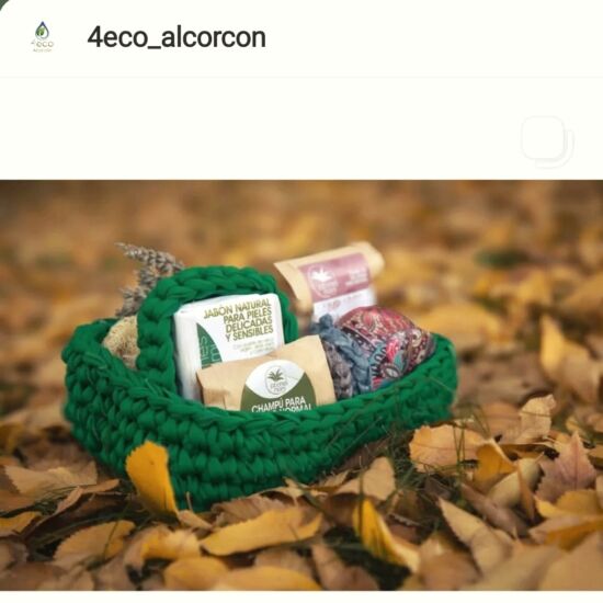 Cesta grande de cosmética natural y artesanía de Jabones Mami en la tienda 4Eco Alcorcón