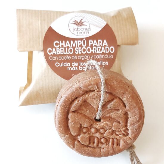 Champú sólido para cabello seco o rizado de Jabones Mami con y sin envoltorio