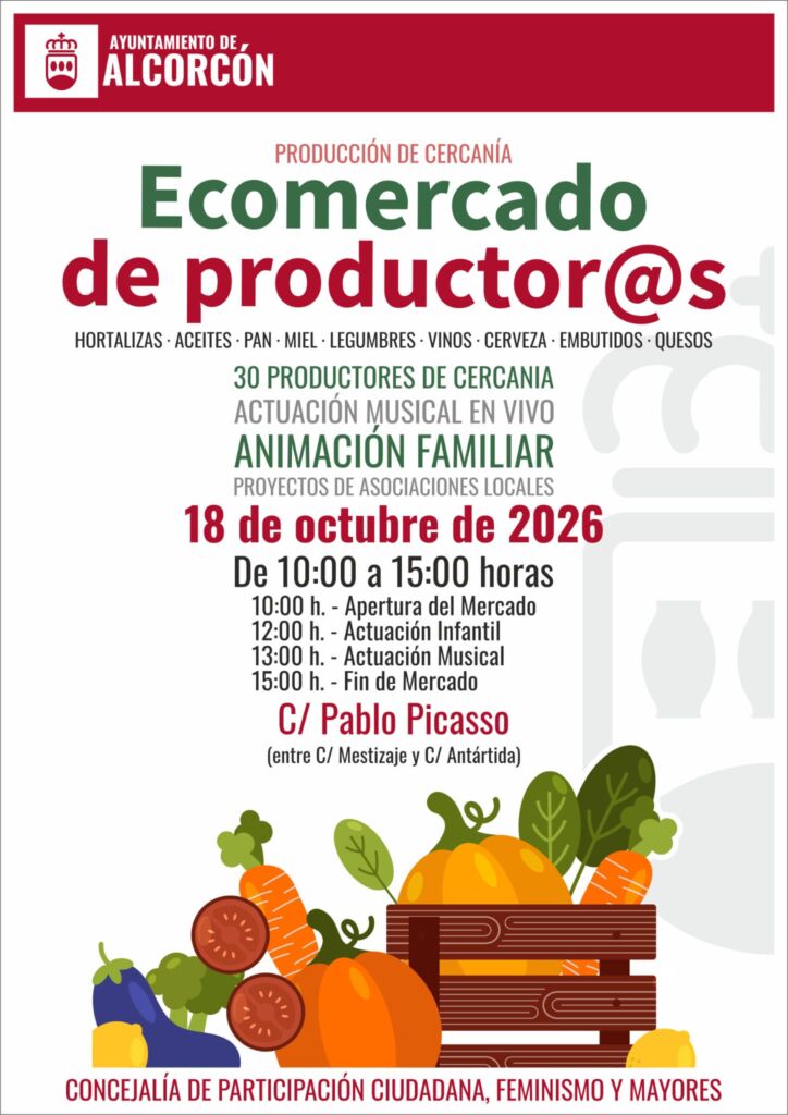 Ecomercado Alcorcón 18 de octubre 2026